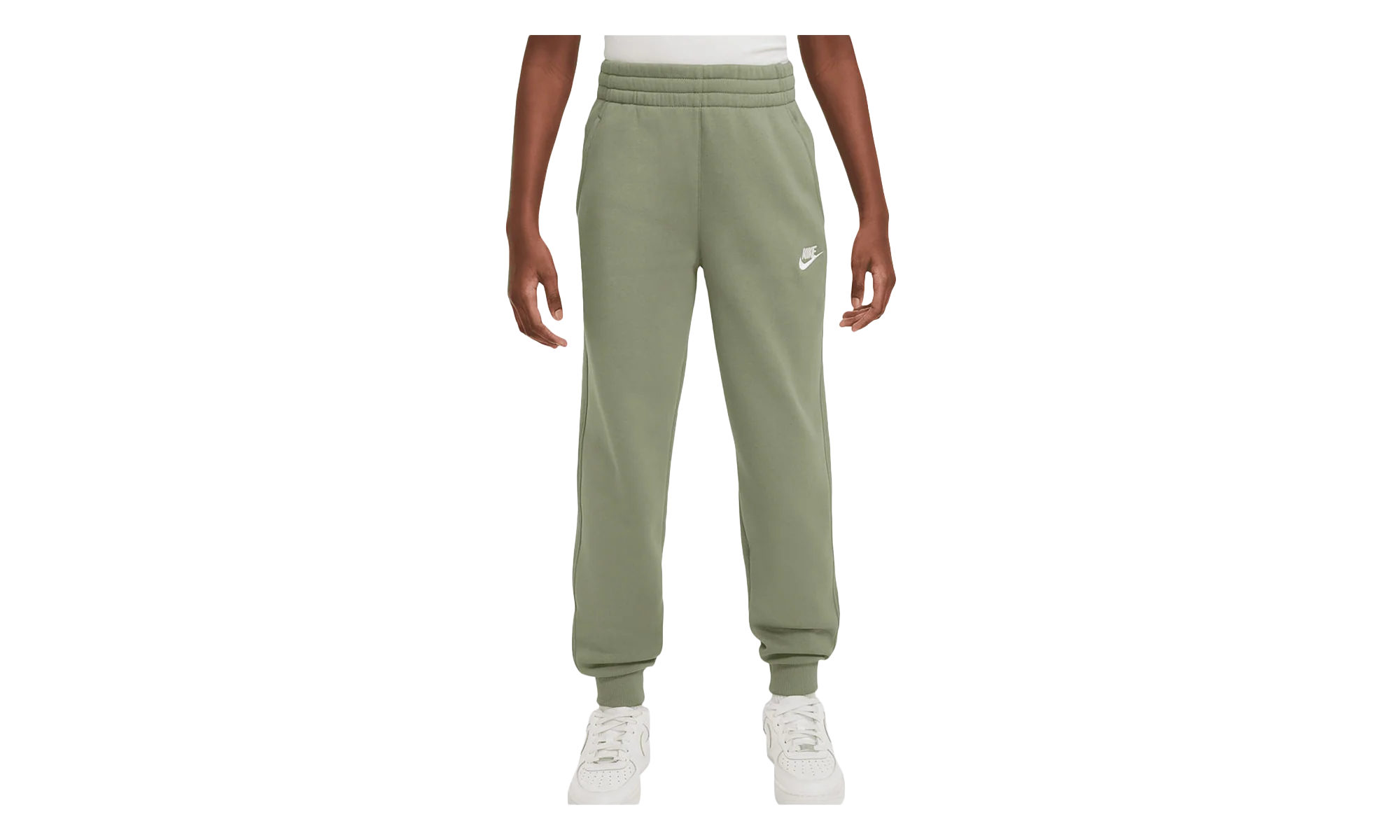 Sportswear Club Fleece Joggers GS "Olive Green / White" FD3008 386