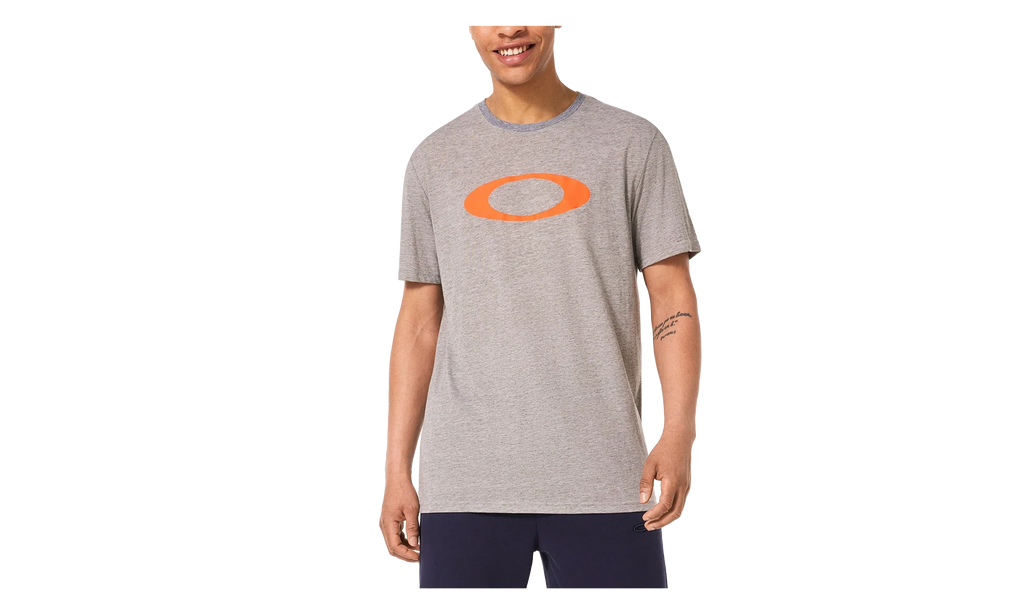 O-Bold Ellipse T-Shirt "New Granite / Neon Orange" 457132 9V5
