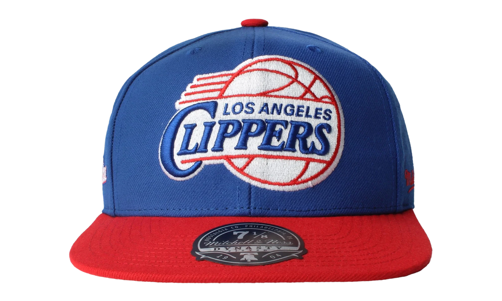NBA Hardwood Classics Core Side Fitted Cap "Los Angeles Clippers - Royal Red" 6HSFDX21137 LACRYRD