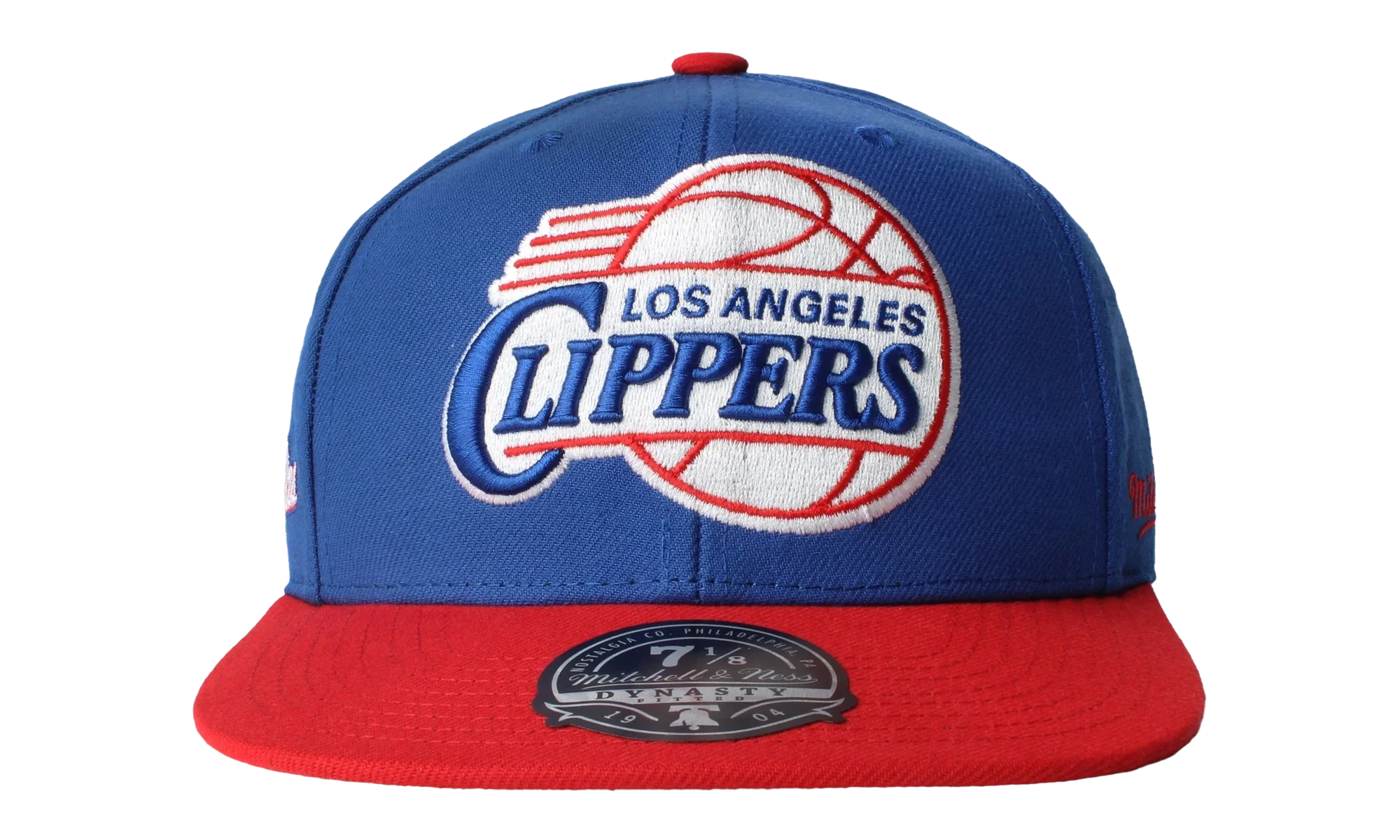 NBA Hardwood Classics Core Side Fitted Cap "Los Angeles Clippers - Royal Red" 6HSFDX21137 LACRYRD