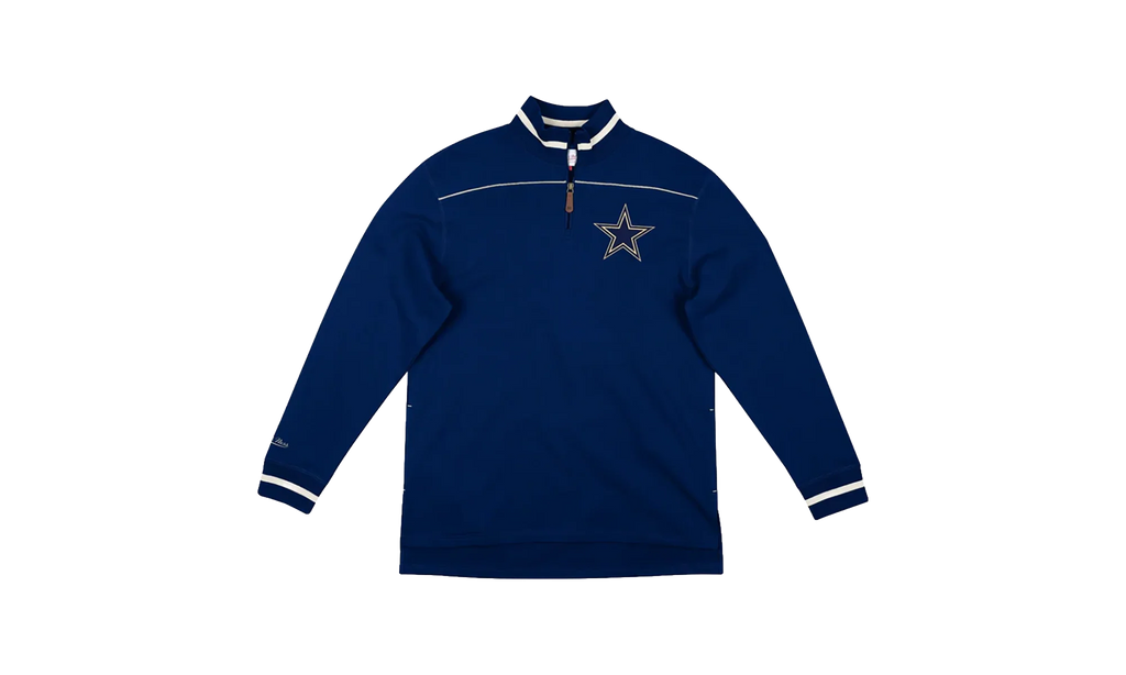 NFL Team Issued French Terry 1/4 Zip Pullover "Dallas Cowboys - Navy" FQZPAJ19031 DCONAVY