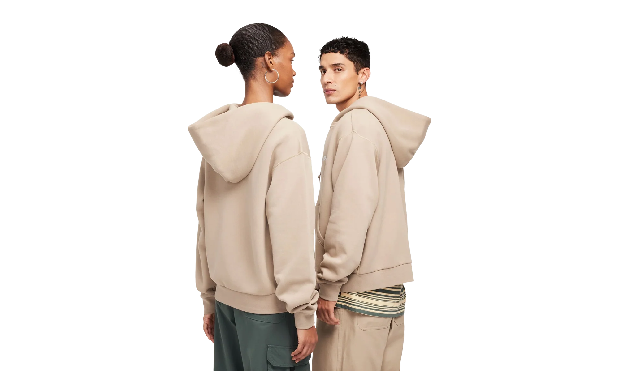 SB Full-Zip Fleece Skate Hoodie "Khaki / White" FZ8796 247
