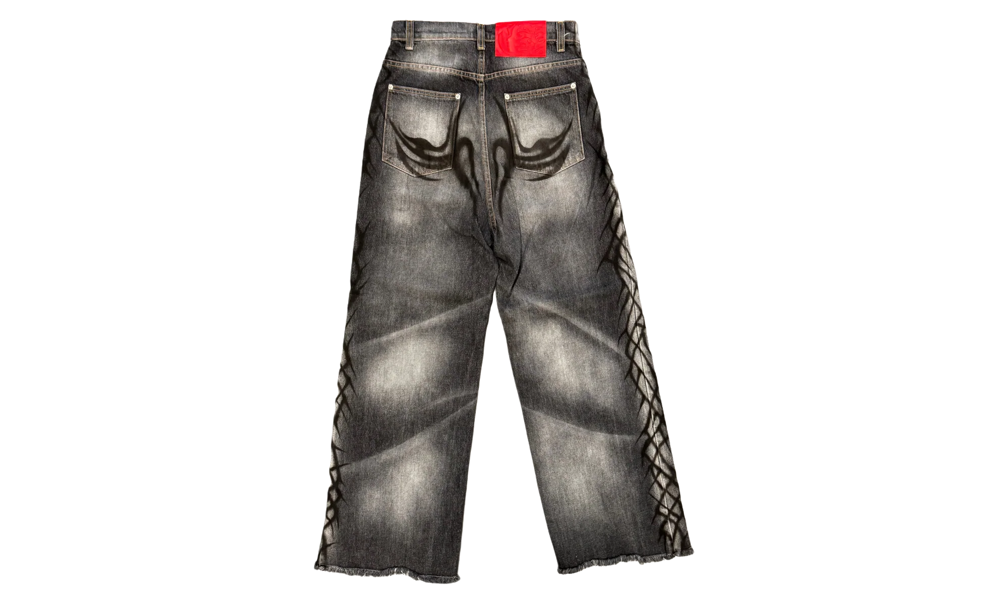 Graffiti Denim Jeans "Black" HSR217