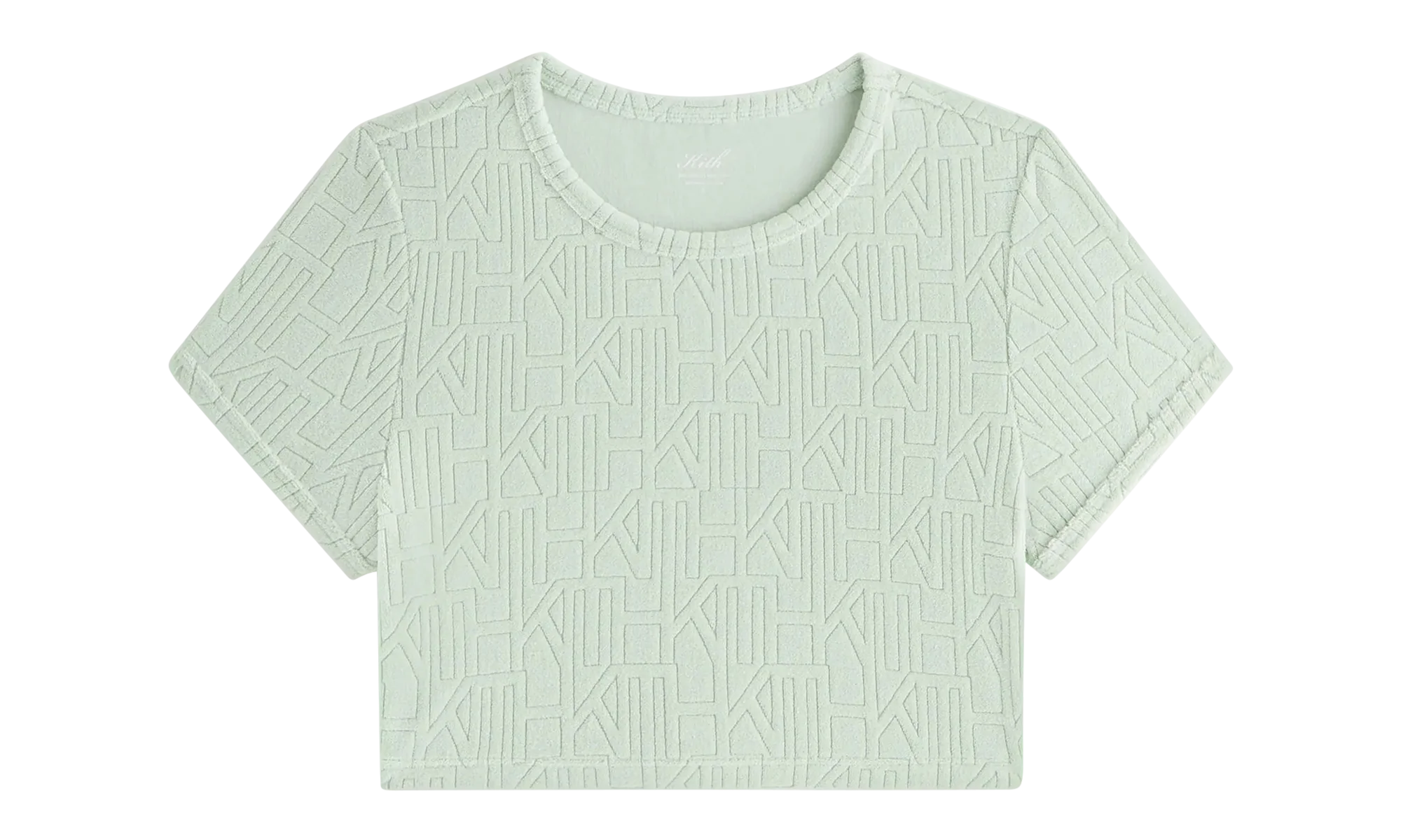 Yeni Monogram Towel Ringer Tee WMNS "Green" khw030572 4008