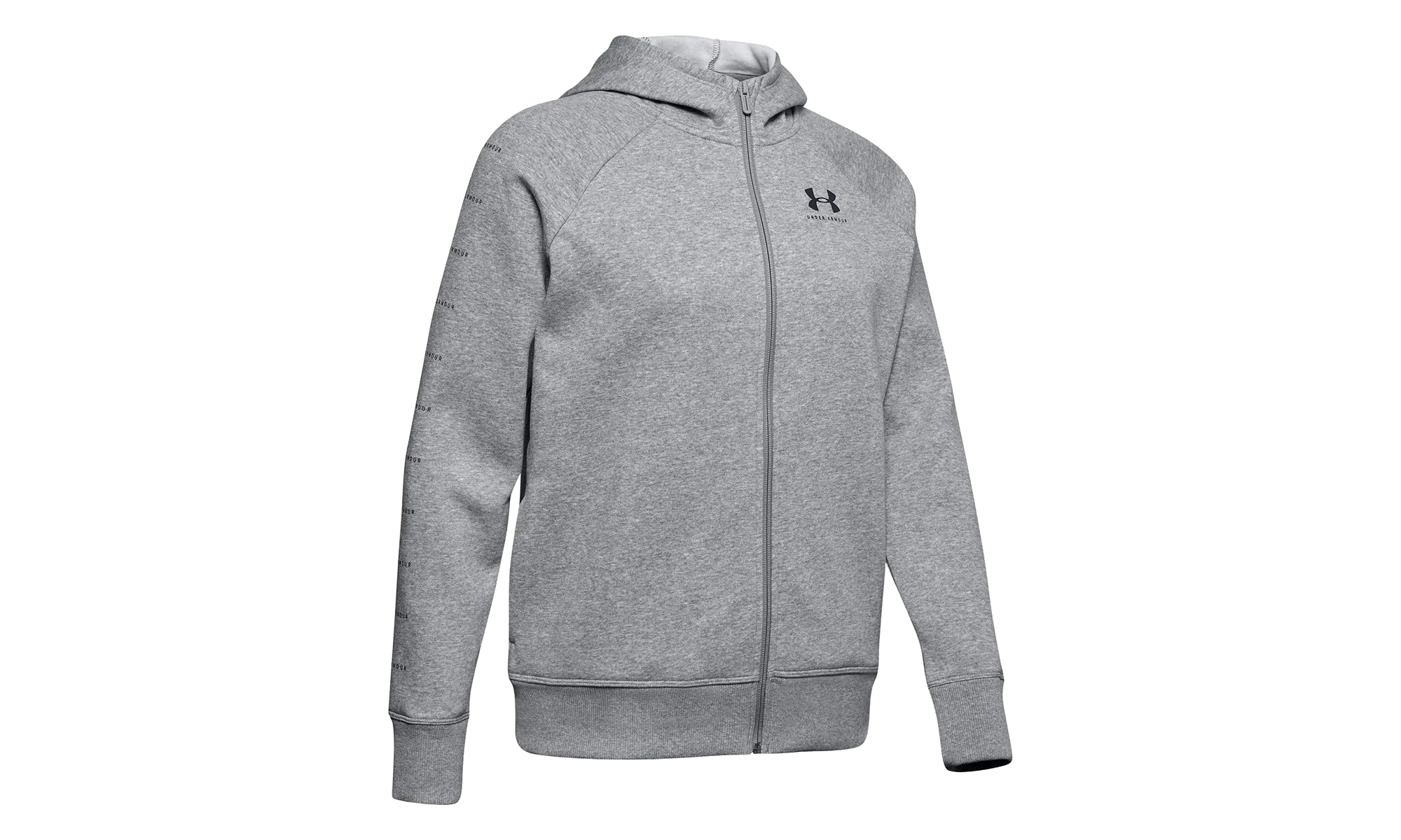 Rival Fleece Sportstyle Hoodie WMNS "Steel Medium Heather / Black" 1348559 035