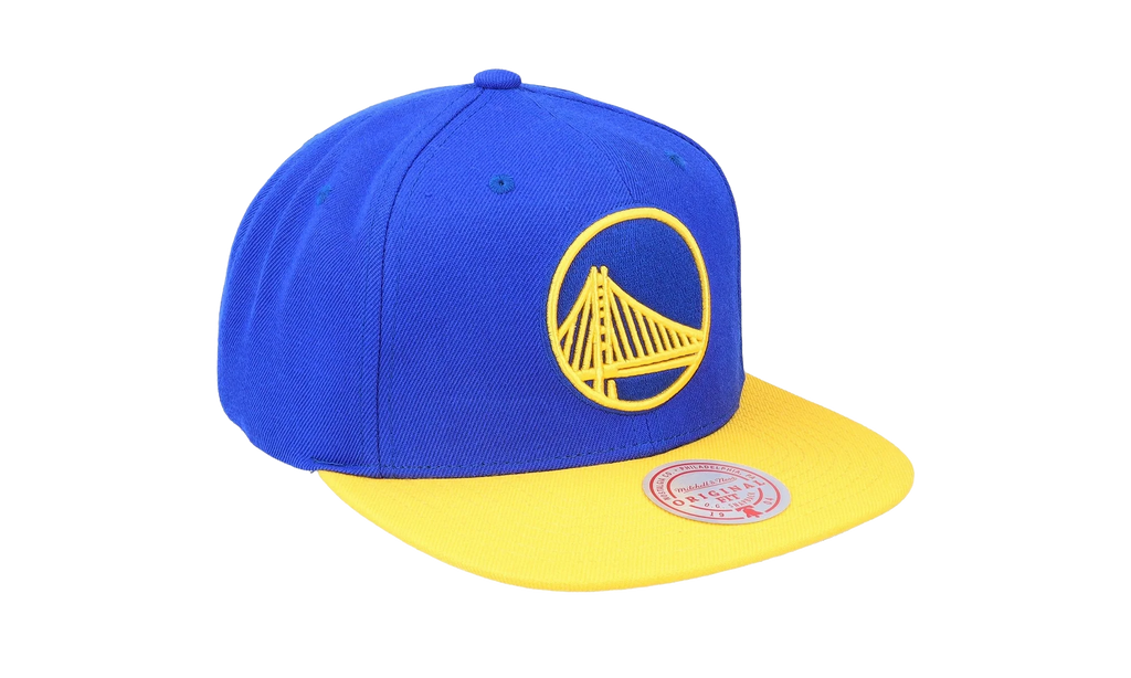 NBA Team 2 Tone 2.0 Snapback Cap "Golden State Warriors - Royal / Yellow" HHSS3264 GSWYYPPPRYYW