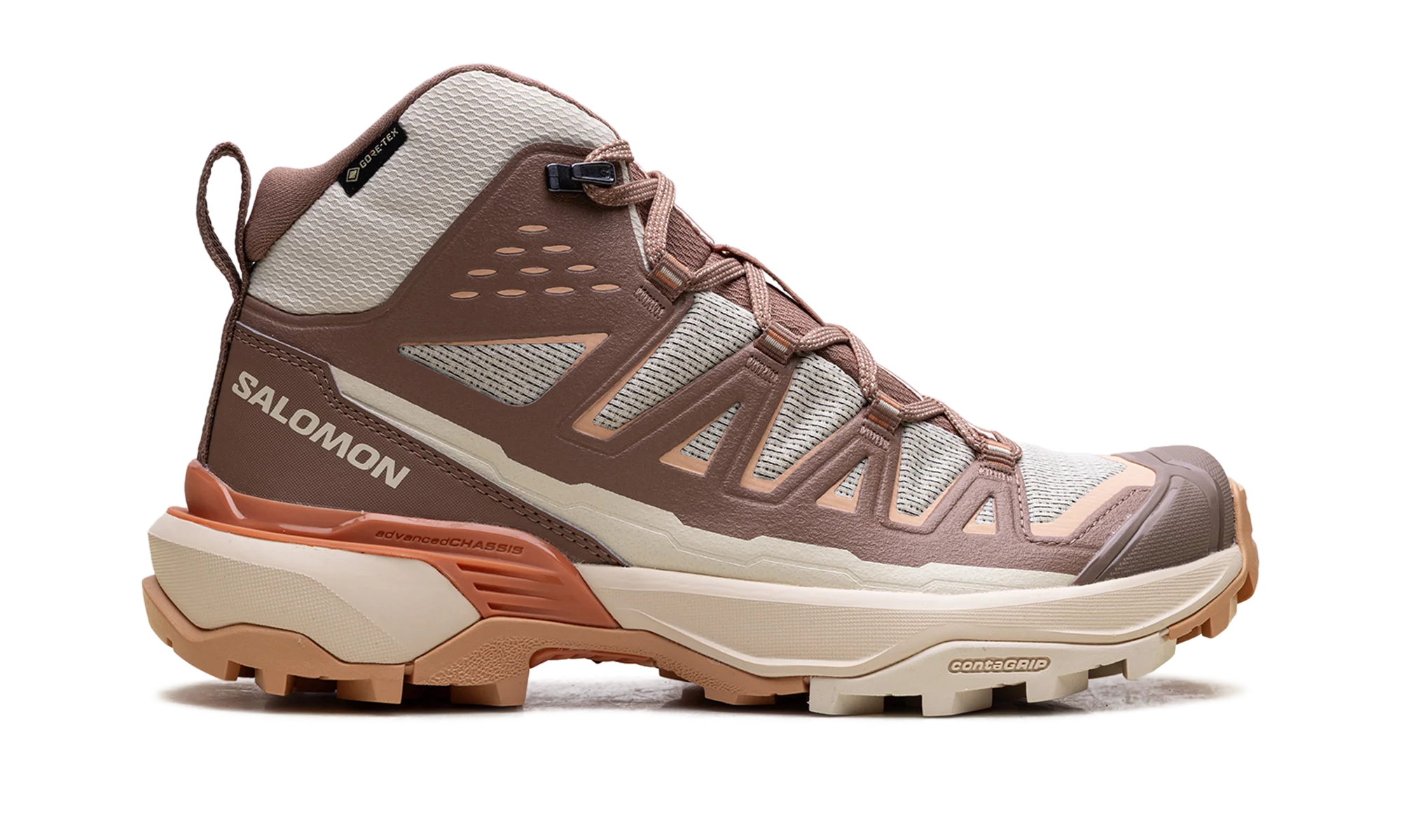X Ultra 360 Edge Mid Gore-Tex WMNS "Shortbread / Raw Umber / Prairie Sunset" L4746270022