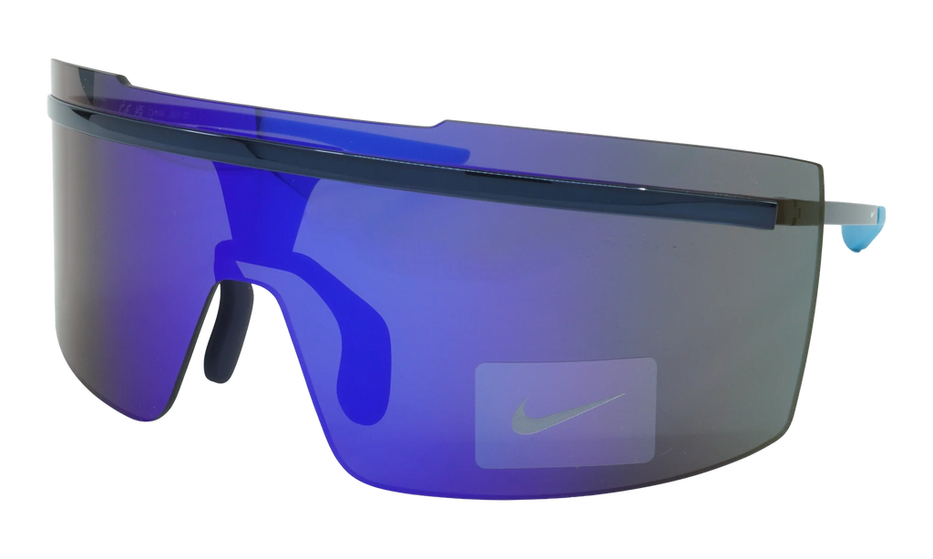 Echo Shield M Sunglasses "Navy / Ultraviolet Mirror" FD1884 414