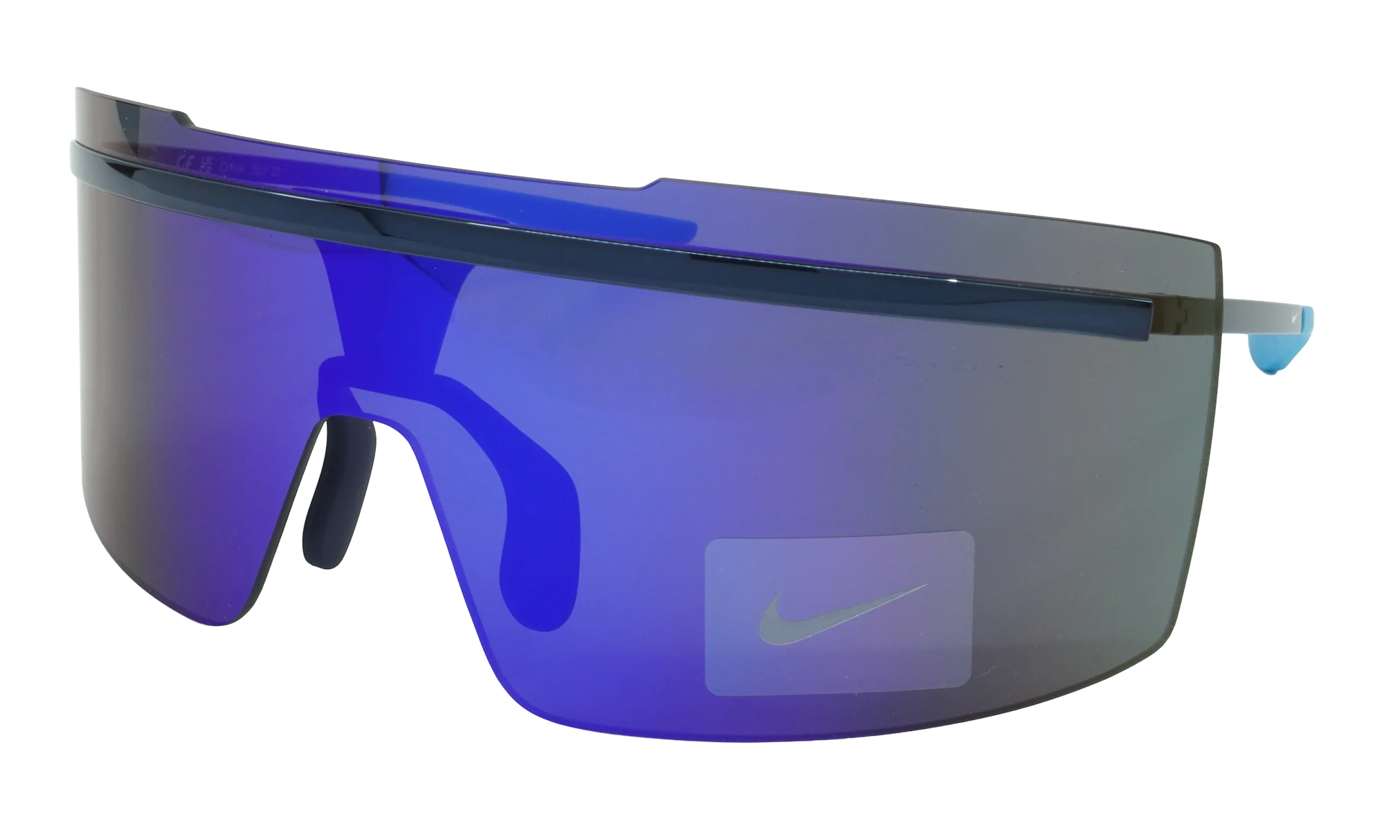 Echo Shield M Sunglasses "Navy / Ultraviolet Mirror" FD1884 414