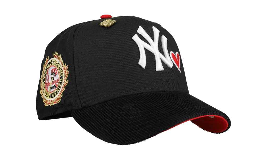 59FIFTY New York Yankees 1949 World Series Valentines Day Fitted Hat "Black / Red" NE226