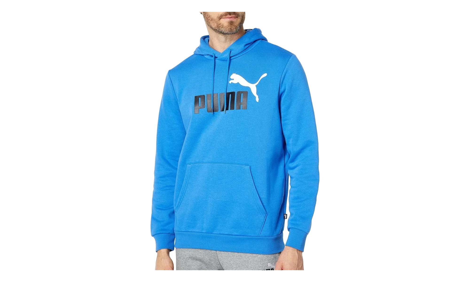 Essential+ Big Logo Fleece Hoodie "Nebulas Blue" 846849 75