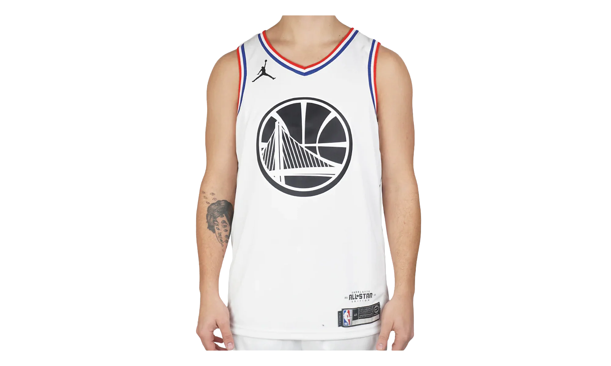 Air Jordan NBA GSW Curry All-Star Edition Swingman Jersey "White" BV3574 101