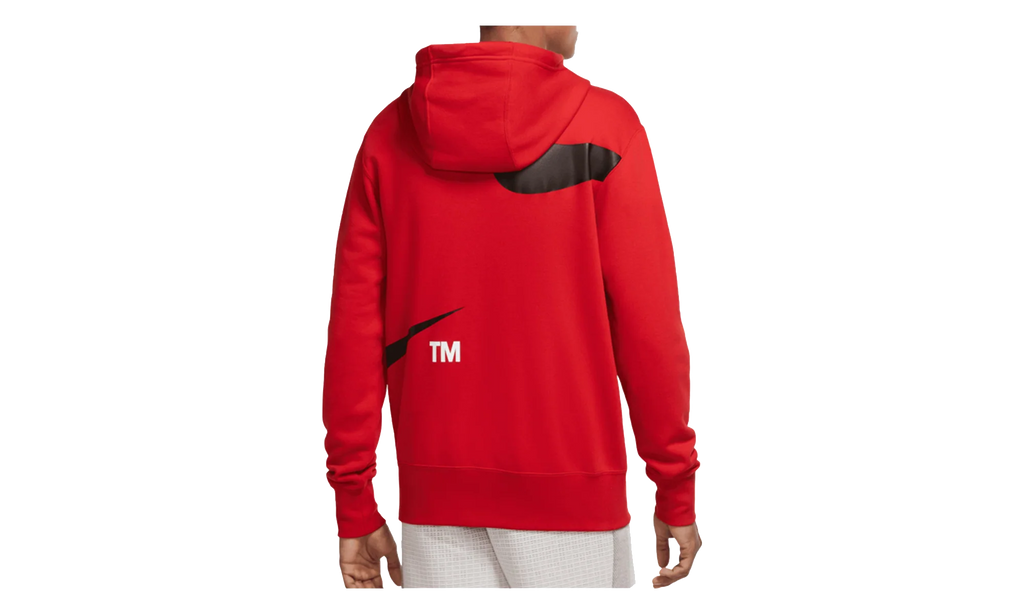 Sportswear Swoosh Semi Brushed Back Hoodie "Gym Red / Black" DD6011 657