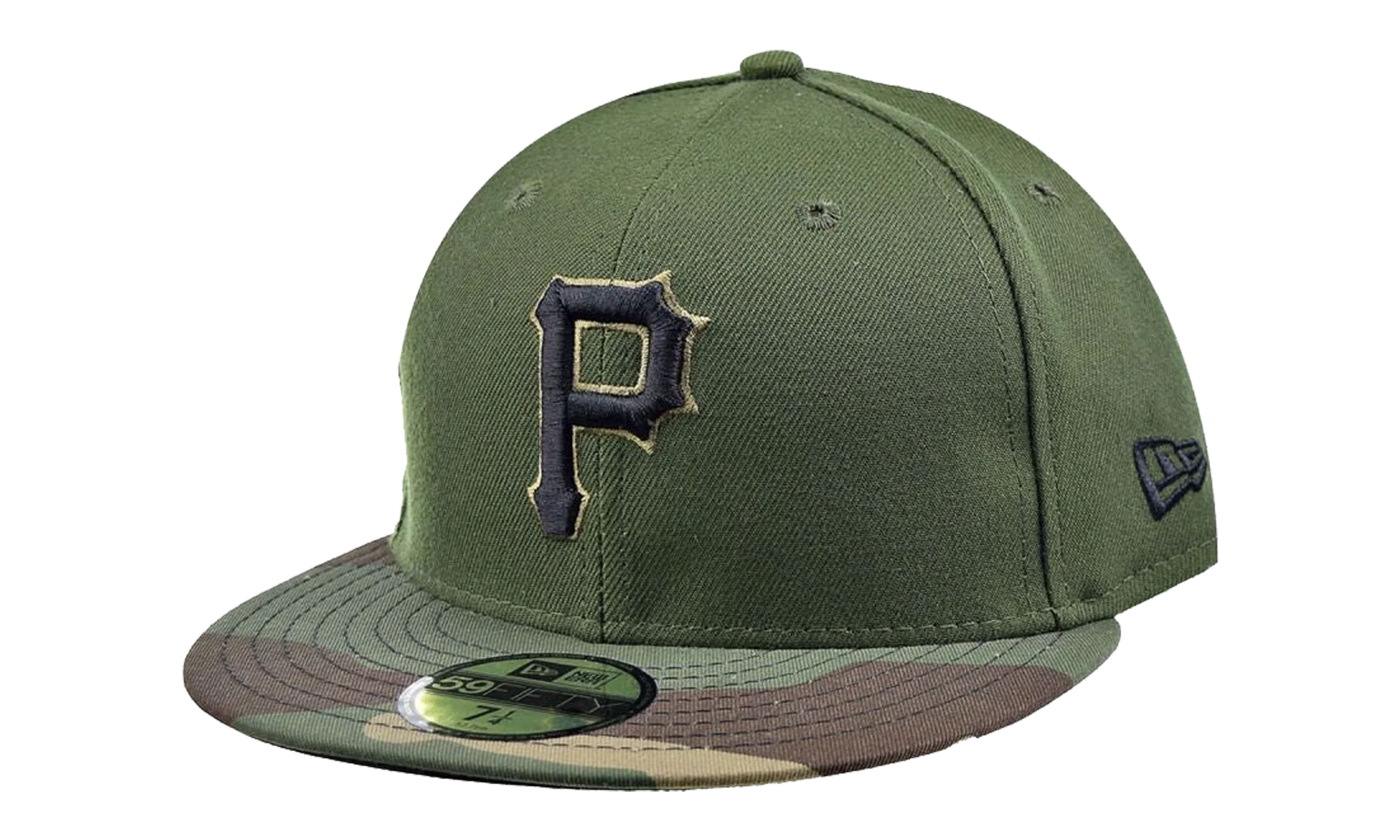 59FIFTY Pittsburgh Pirates Fitted Hat "Olive Camo" 70413903