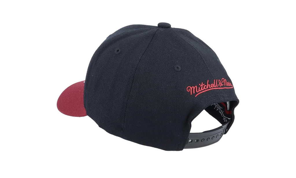 NBA Team 2 Tone 2.0 Stretch Snapback Cap "Miami Heat - Black / Red" HHSS3265 MHEYYPPPBKRD