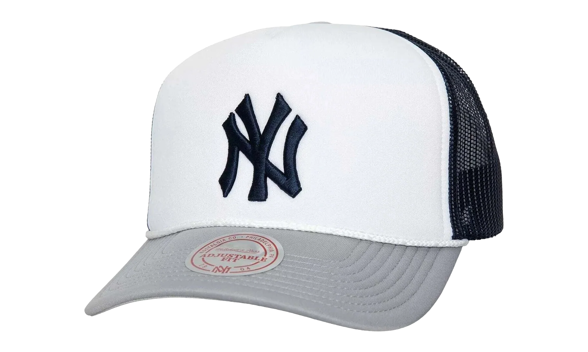 MLB Blocker Trucker Cap "New York Yankees - White" HT8359 NYYWHIT