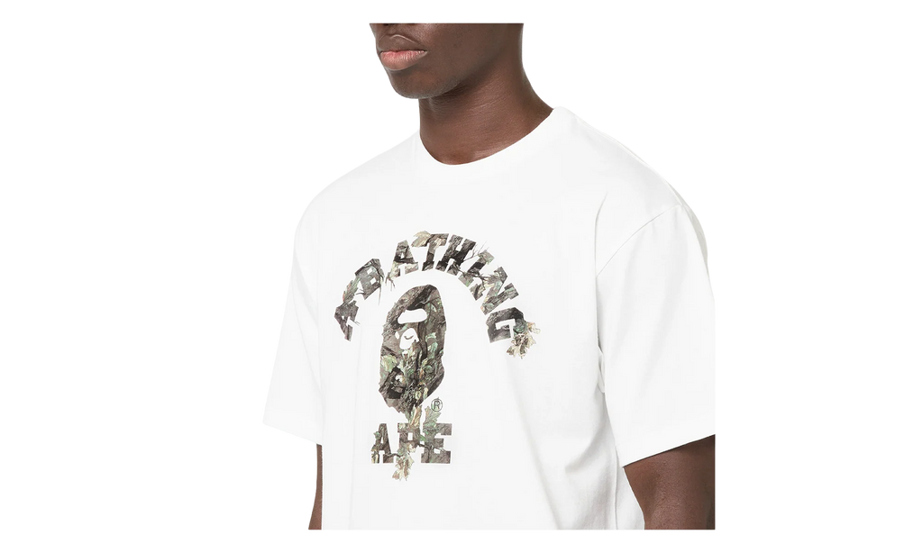 Tree Edge Camo College Tee "White / Brown" 1L80 110 030 WHT