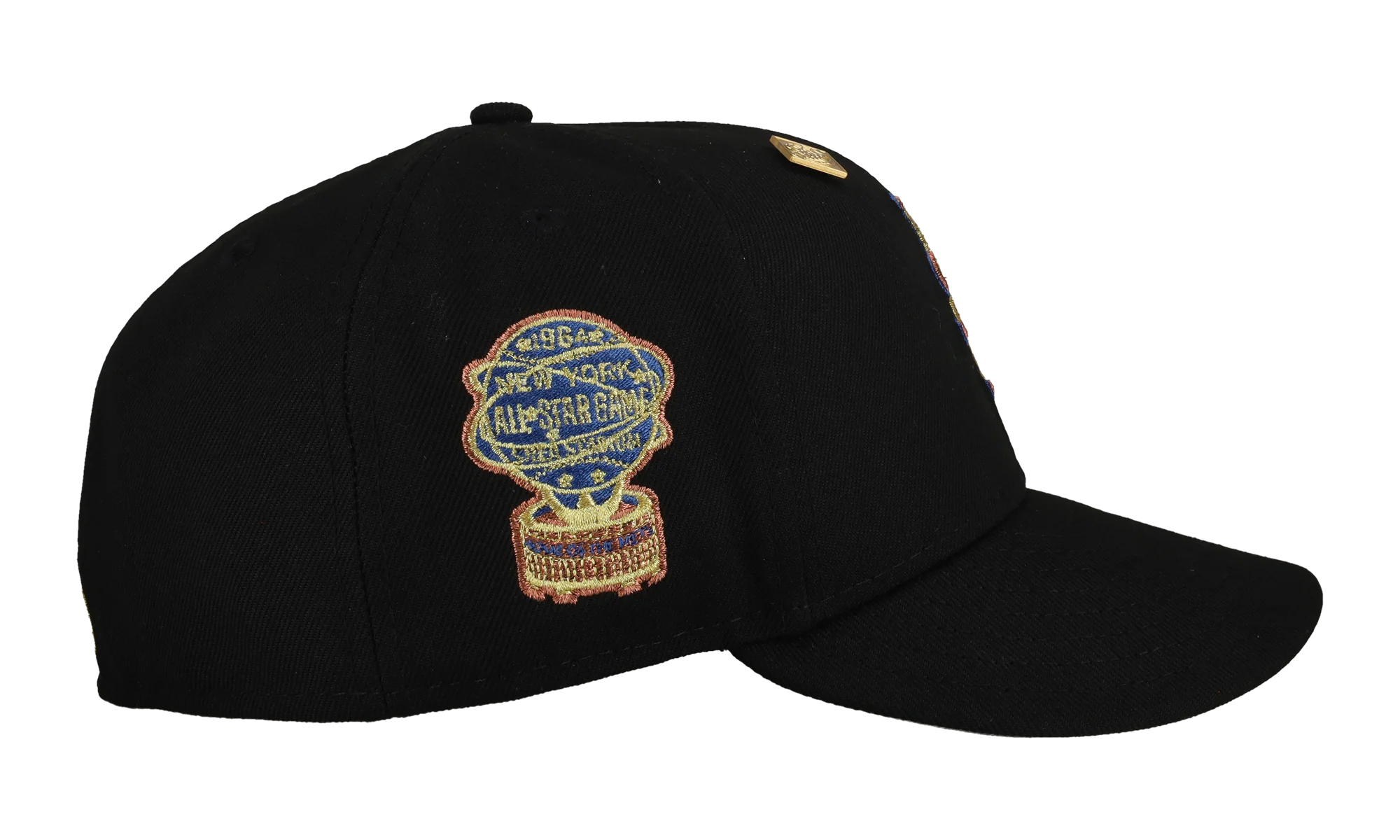 59FIFTY New York Mets 1964 All Star Game Fitted Hat "Black Gold Trim" NE444