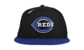59FIFTY Cincinnati Reds New Years Collection Riverfront Stadium Patch Fitted Hat "Black / Grey" 123451293552
