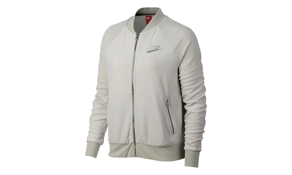 Velour Full Zip Jacket WMNS "Oatmeal Grey" 921149 072