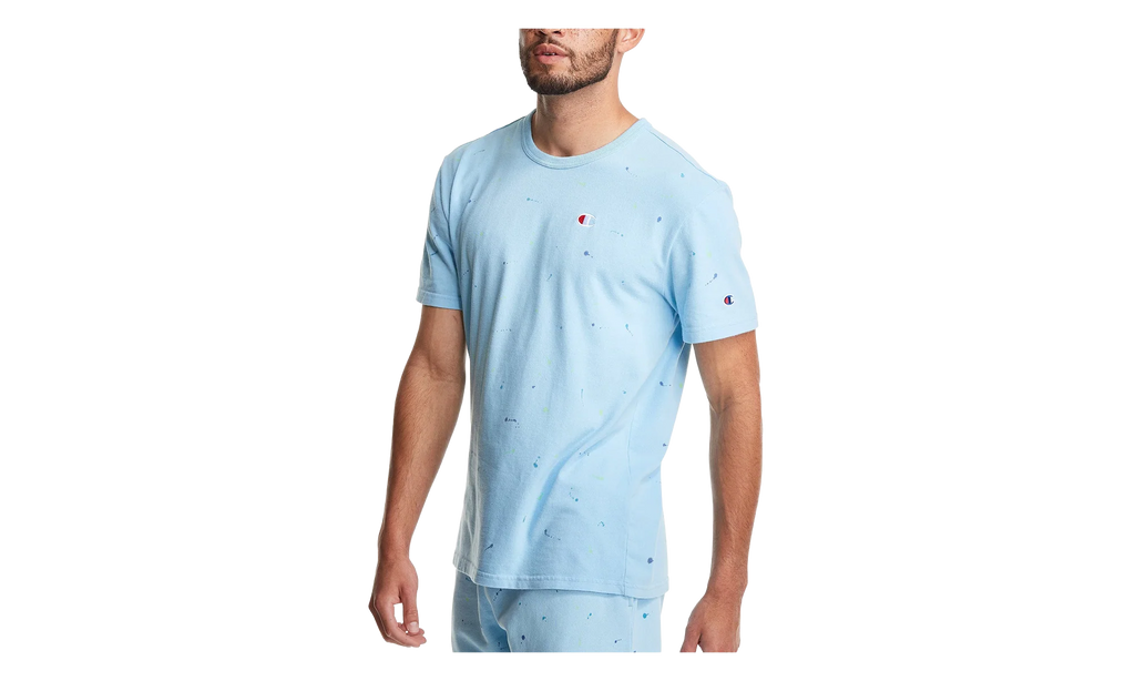 C-Life Heritage Paint Splatter T-Shirt "Candid Blue" T25969 549967 AZZC