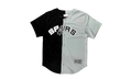 NBA Split Color Mesh Button Front Shirt "San Antonio Spurs - Black" BA88XR SAS K HF5