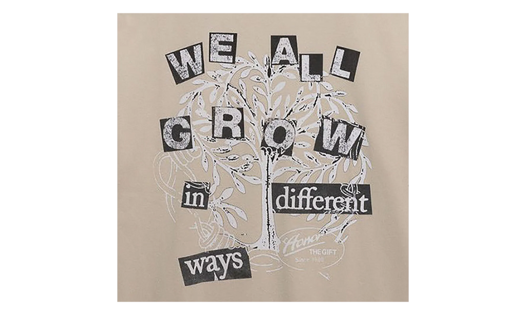 We All Grow T-Shirt "Taupe" HTG260195 TAUP
