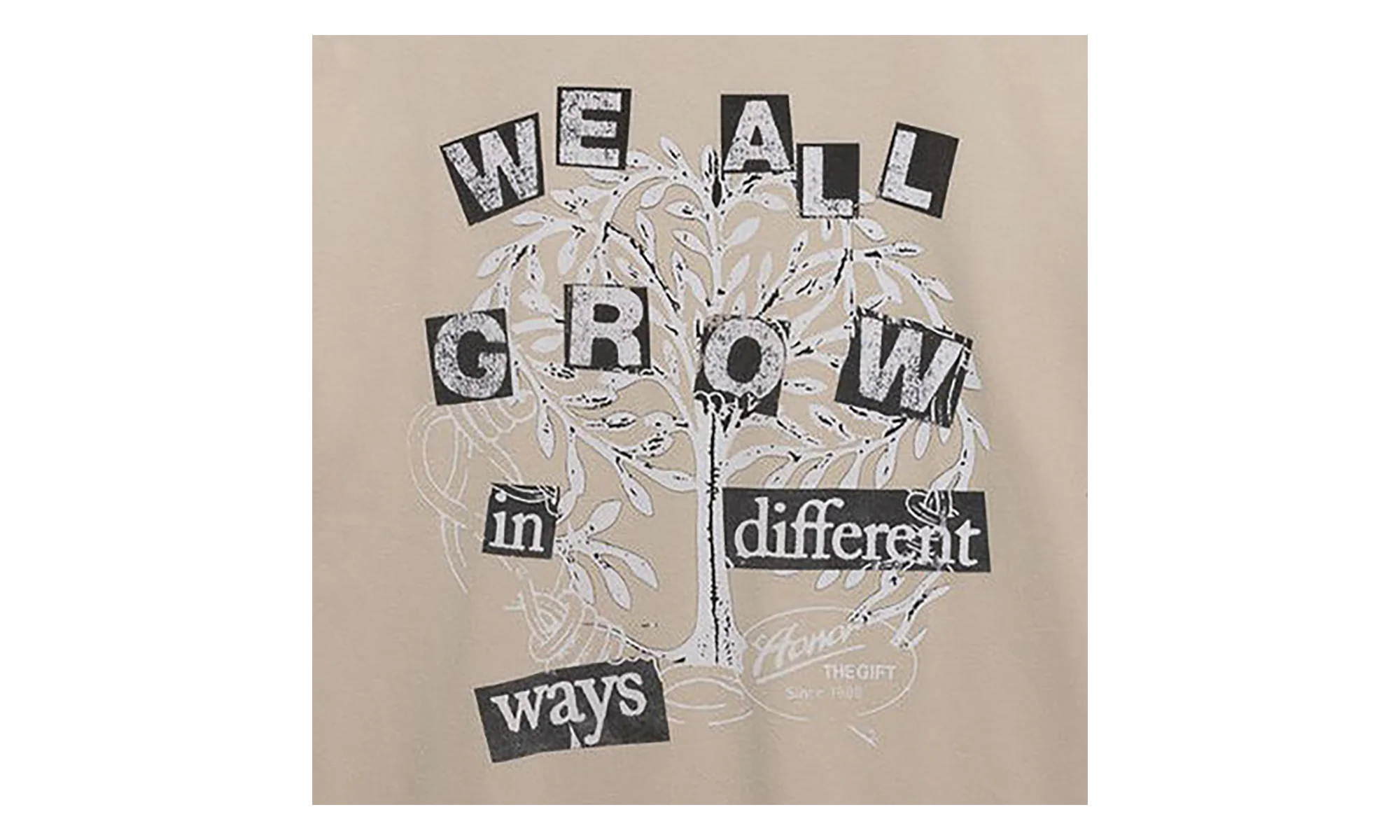 We All Grow T-Shirt "Taupe" HTG260195 TAUP