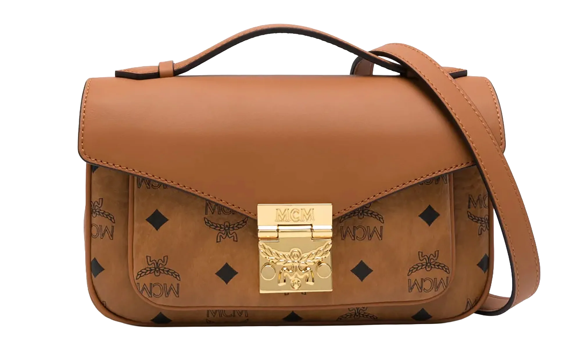 Medium Tracy Crossbody in Visetos "Cognac" MWRFSXT01CO001