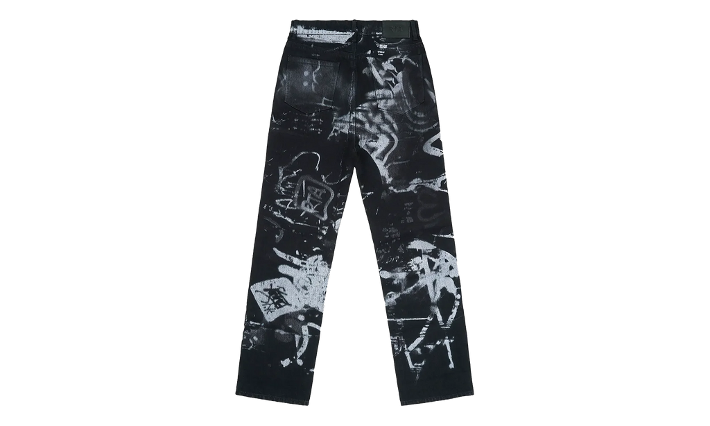 Lost Frequencies Ricardo Graffiti Slim-Fit Jeans "Black" MLFQD1057 J2116GRFGP