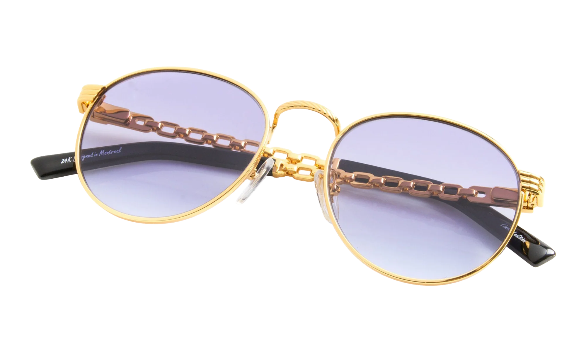 Miami Vice Equestrian Edition 24KT "Yellow Gold / Mauve Gradient Flash Silver" EQMV2 0004 20C2