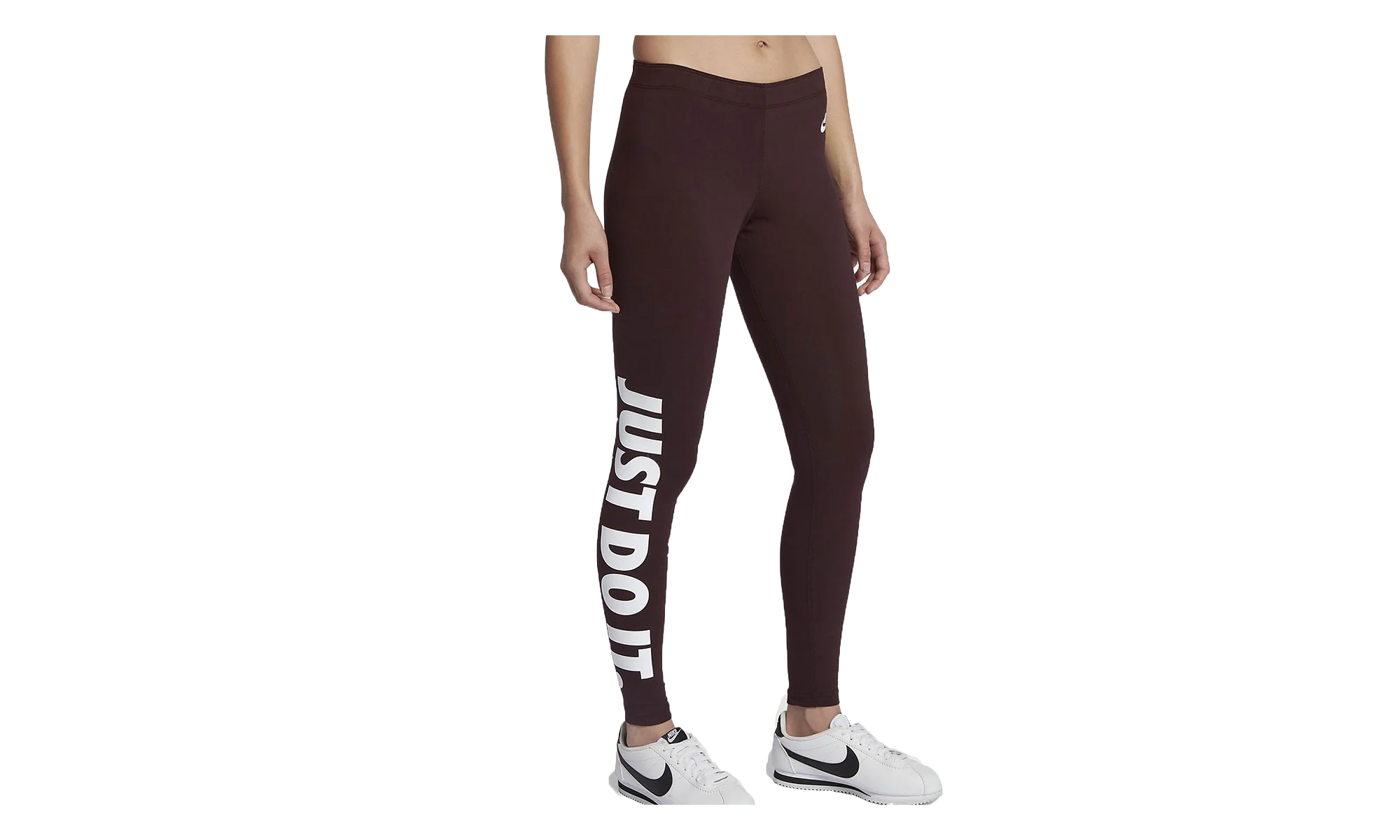 Leg-A-See Just Do It Leggings WMNS "Deep Burgundy / White" AH2008 641