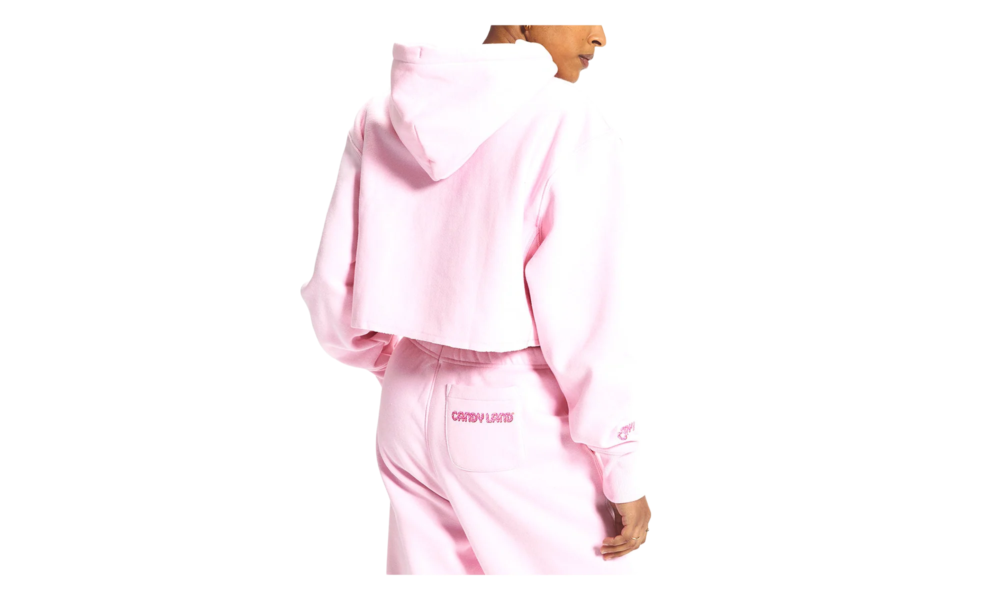 Candy Land Reverse Weave Cropped Hoodie WMNS "Pink Candy" WL659 590735PKN