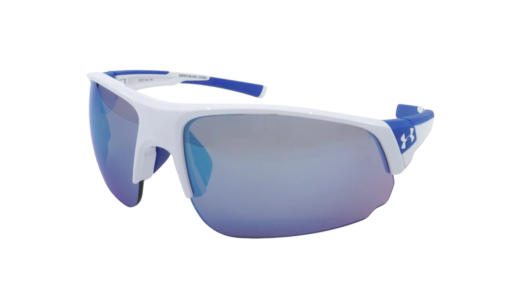 Changeup Dual Sunglasses "Gray Mirror - Shiny White / Royal Blue" S8650129 040