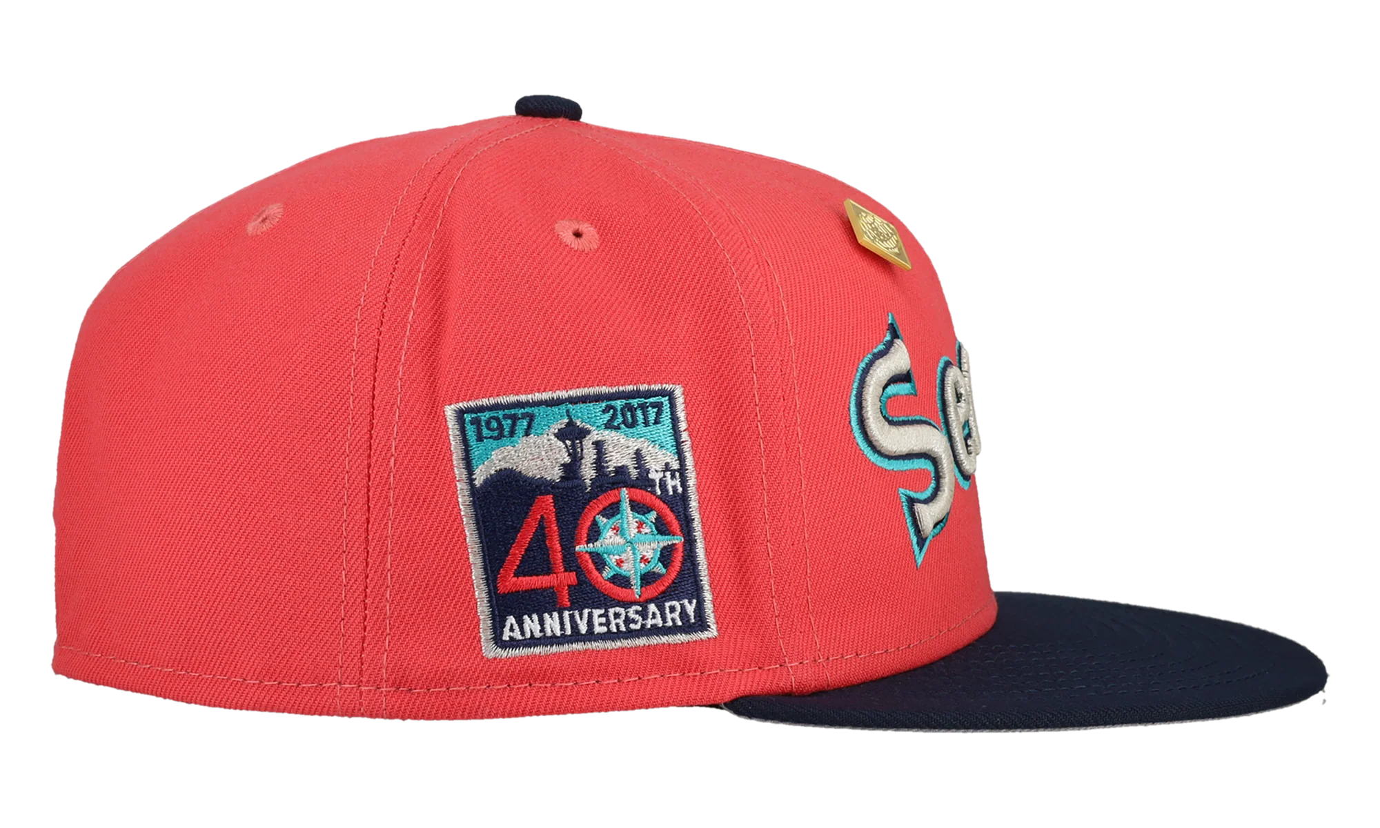 59FIFTY Seattle Mariners 40th Anniversary Patch Fitted Hat "Red / Black" 123451293749