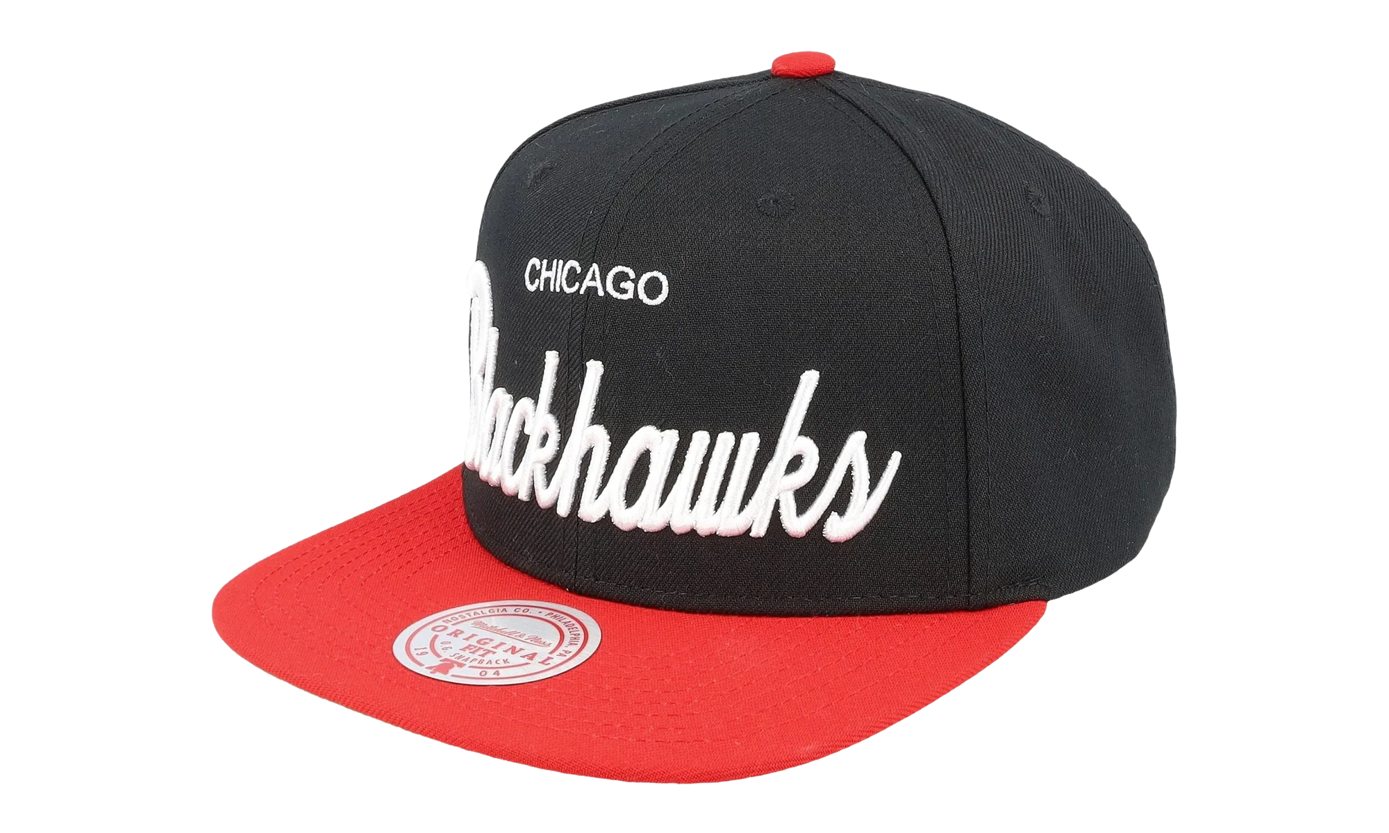 NHL Vintage Script Snapback Cap "Chicago Blackhawks - Black" 6HSSSH22086 CBHBLCK