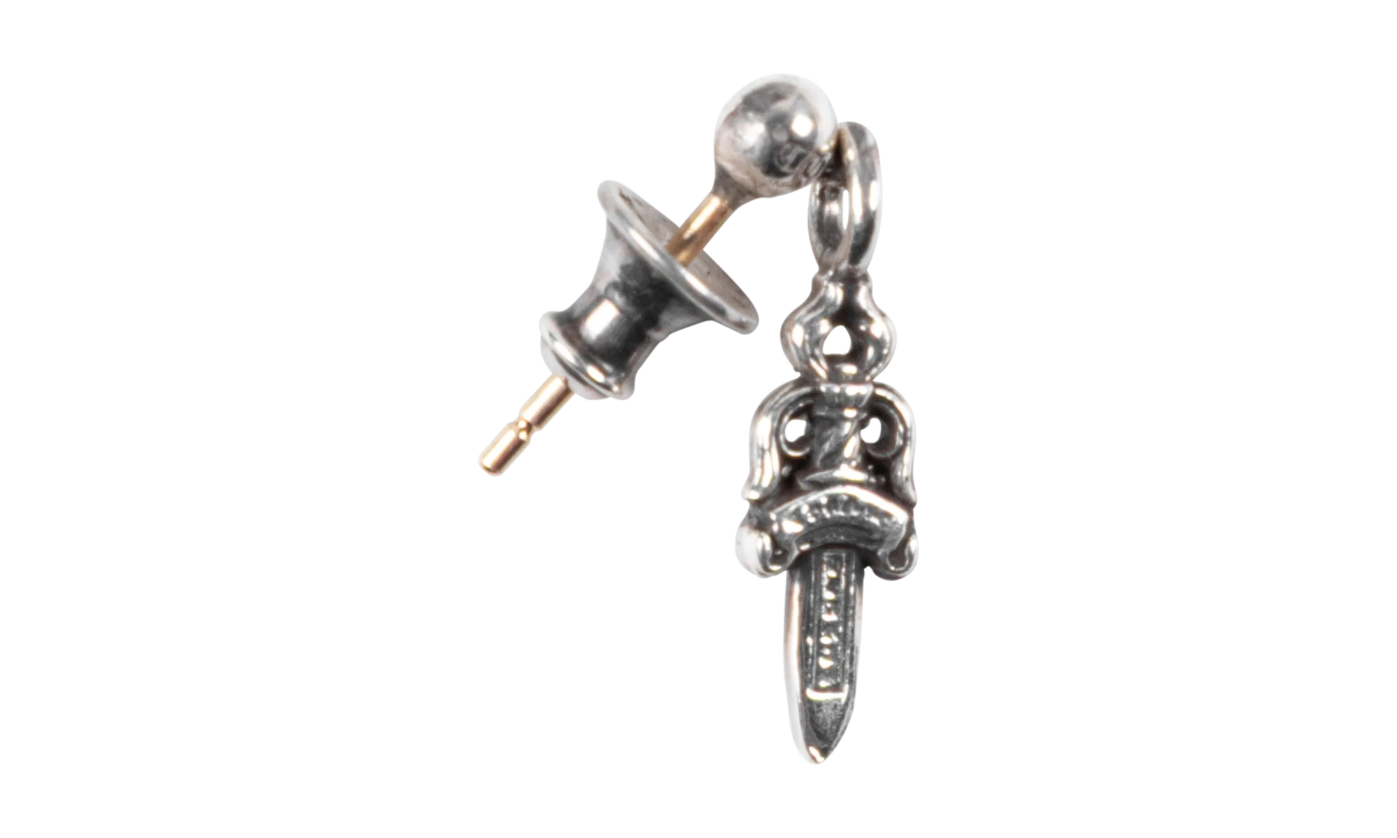 Drop Stack Dagger Earring Silver "Red" CHRM0901