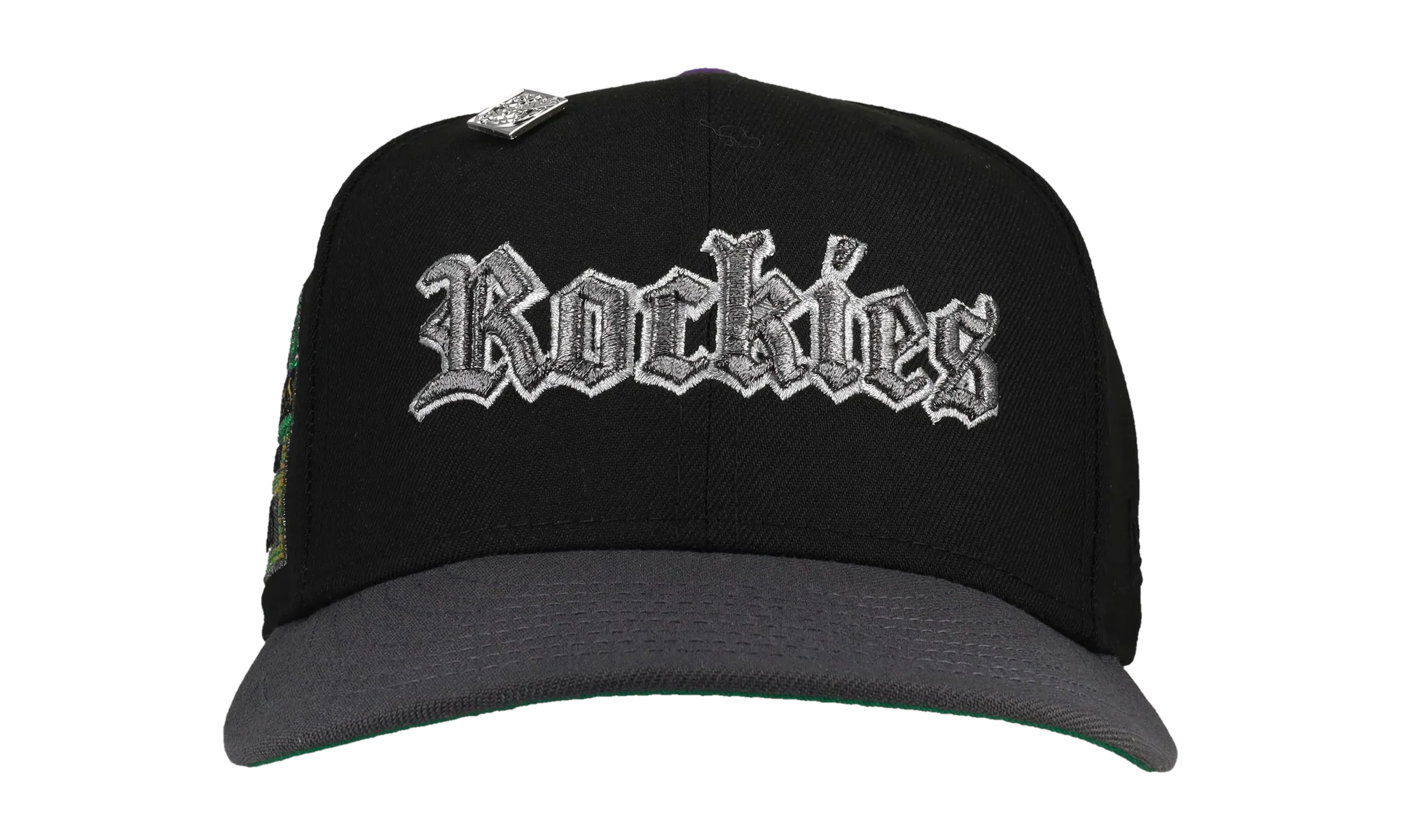 59FIFTY Colorado Rockies Old English Script 1995 Coors Field Fitted Hat "Black / Grey" NE103