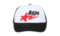 A Bathing Ape 'Star' Trucker "Black / Red" RA 1018