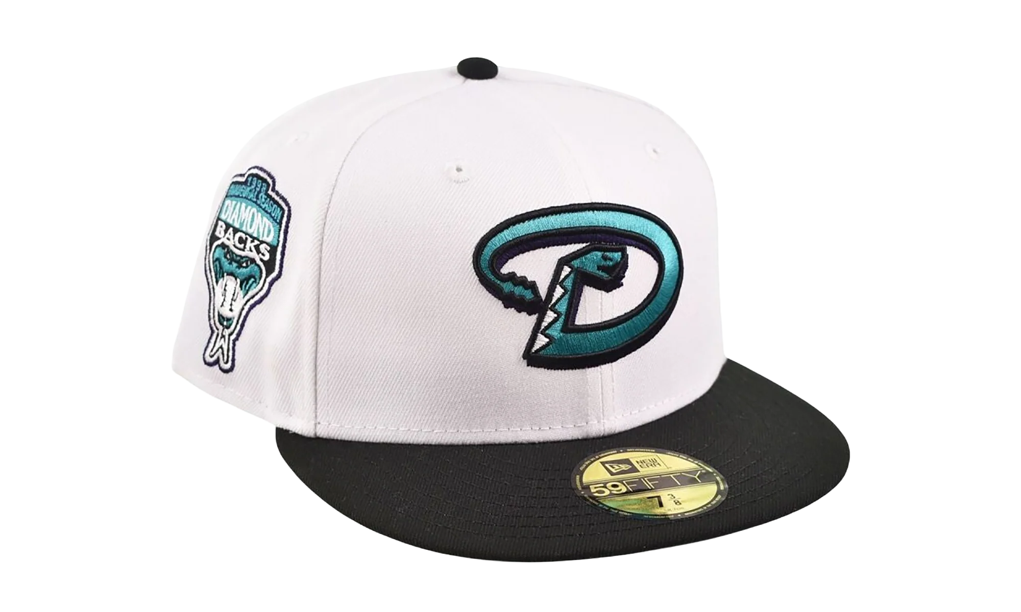 59FIFTY Arizona Diamondbacks Grape Fitted Hat "White" 70947482