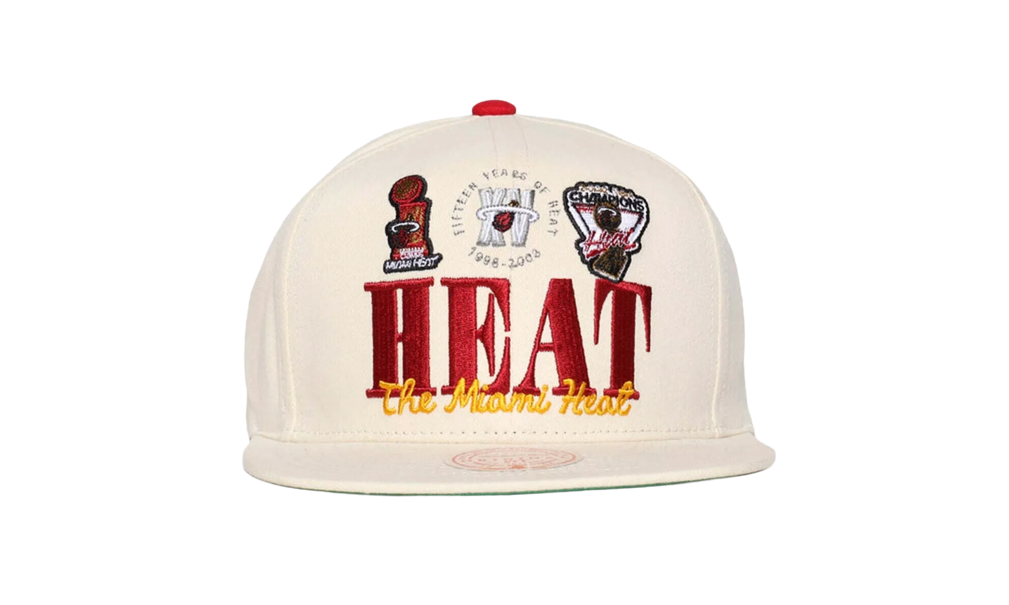 NBA Hardwood Classics Reframe Retro Snapback Cap "Miami Heat - Off White" HHSS5136 MHEYYPPPOFWH