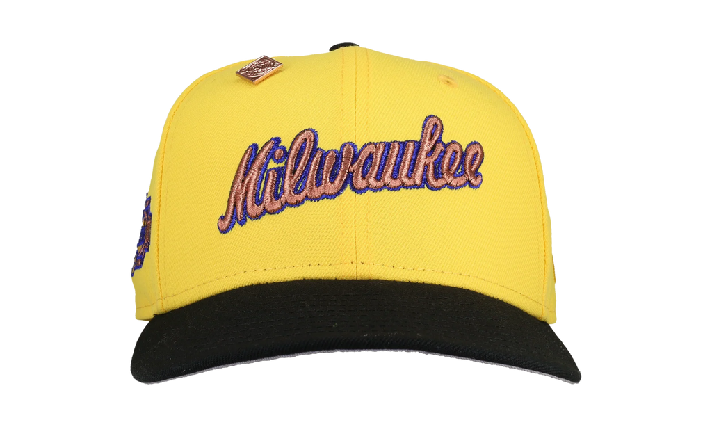 59FIFTY Milwaukee Brewers 1982 World Series Fitted Hat "Yellow / Black" NE162