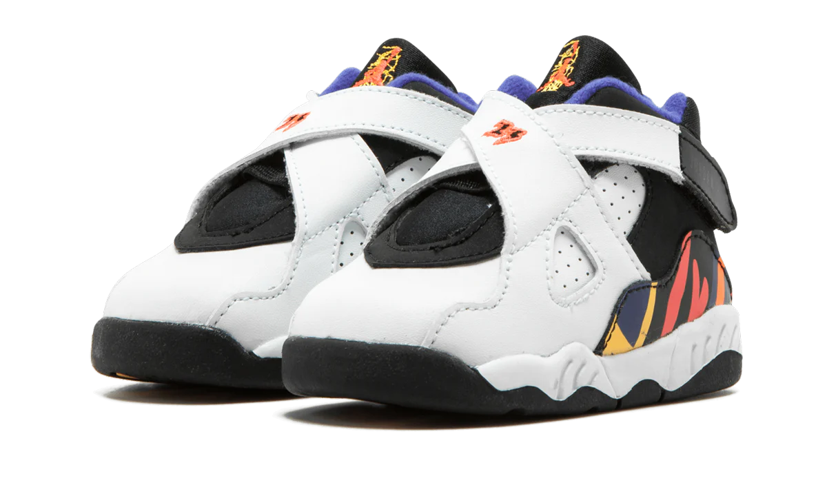 Jordan 8 BT TD "WHITE / INFRD 23 / BLACK / BRGHT CNCR" 305360 142