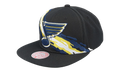 NHL Vintage Paintbrush Snapback Cap "St. Louis Blues - Black" 6HSSSH22087 SLUBLCK