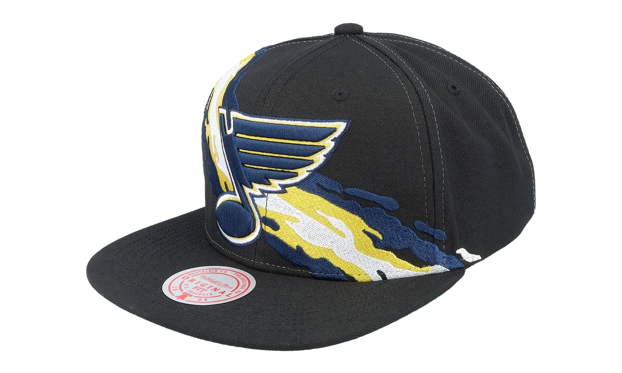 NHL Vintage Paintbrush Snapback Cap "St. Louis Blues - Black" 6HSSSH22087 SLUBLCK