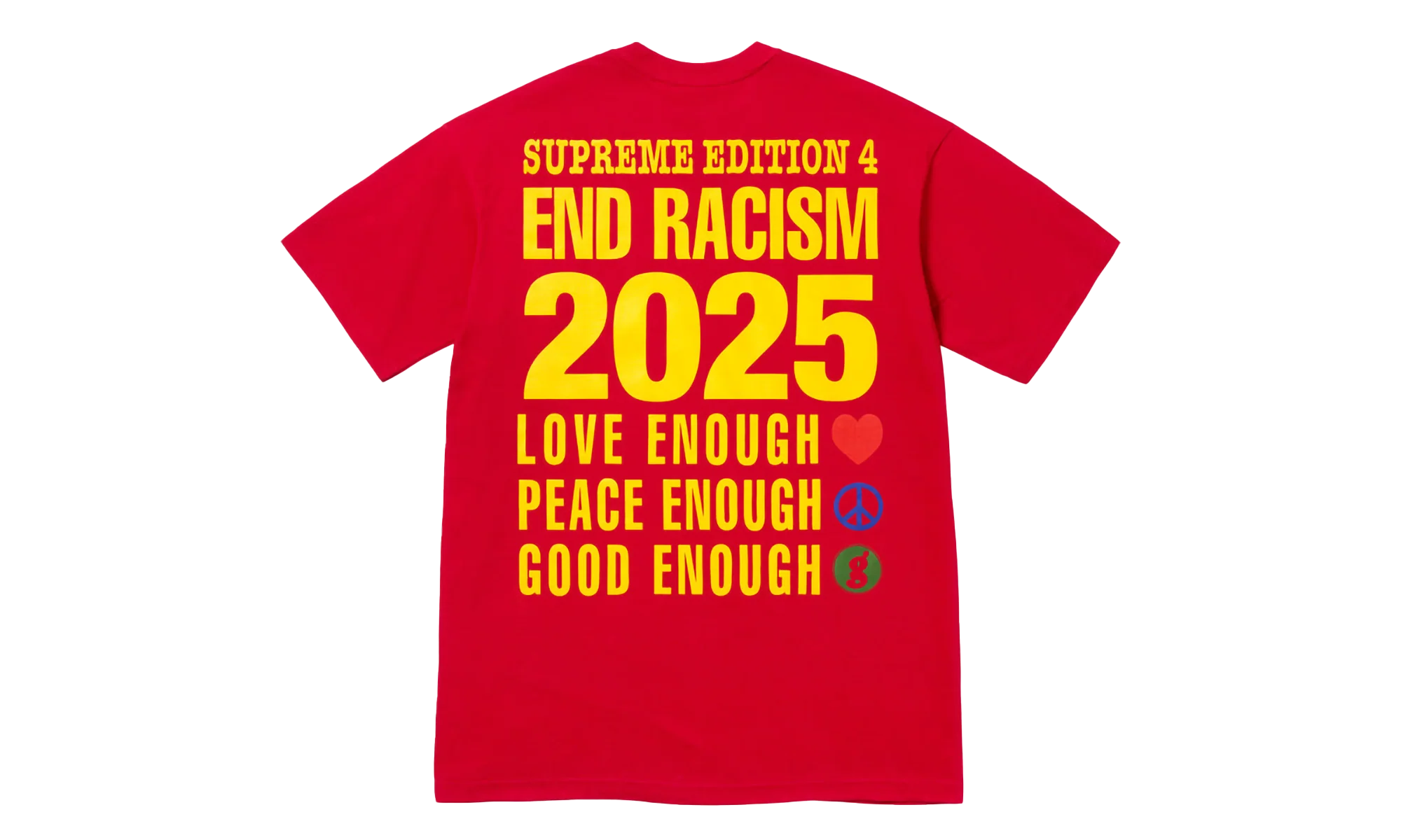 GOODENOUGH End Racism Tee "SS25 - Red" SU25523