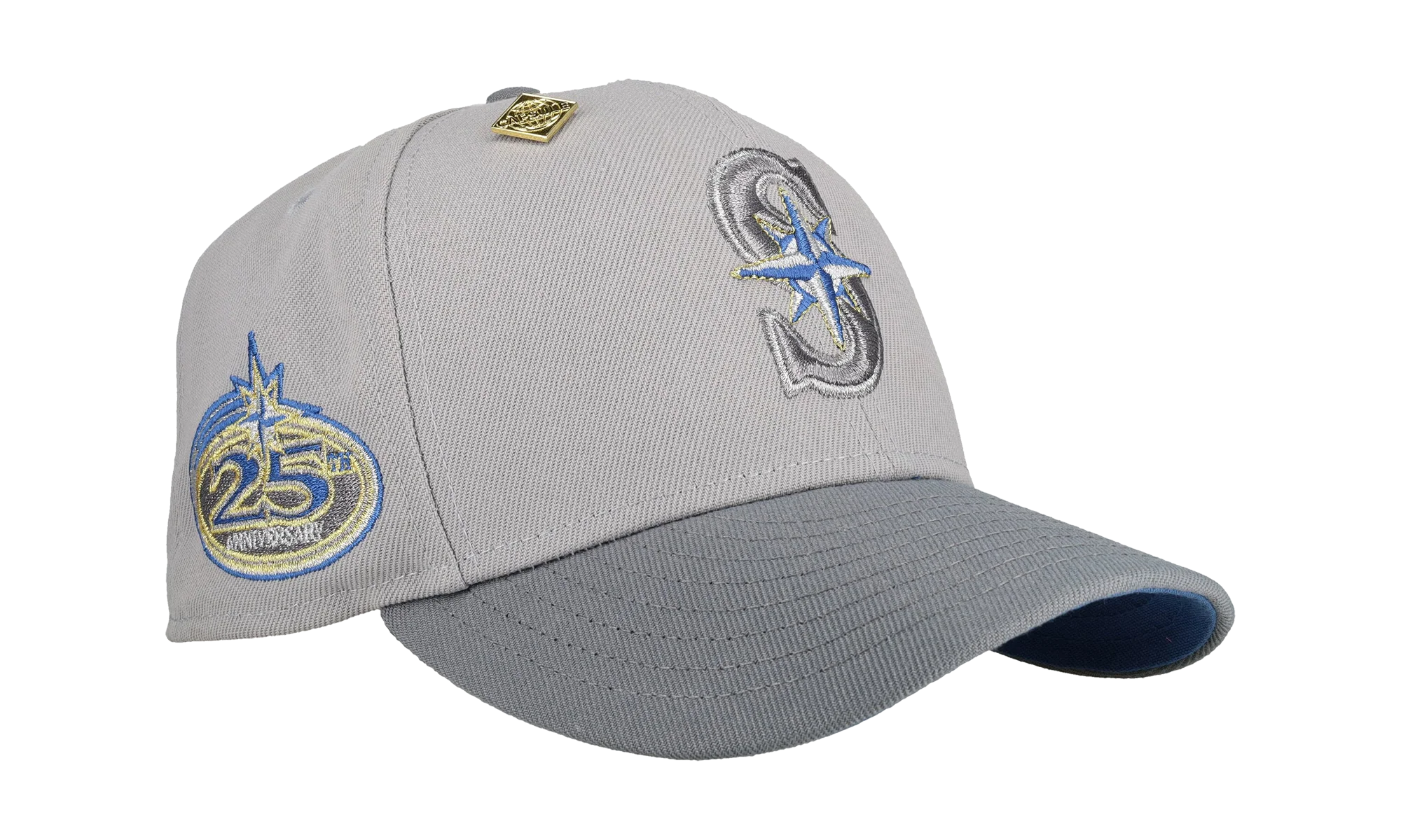 59FIFTY Seattle Mariners 25th Anniversary Fitted Hat "Grey / Ice Blue" NE372