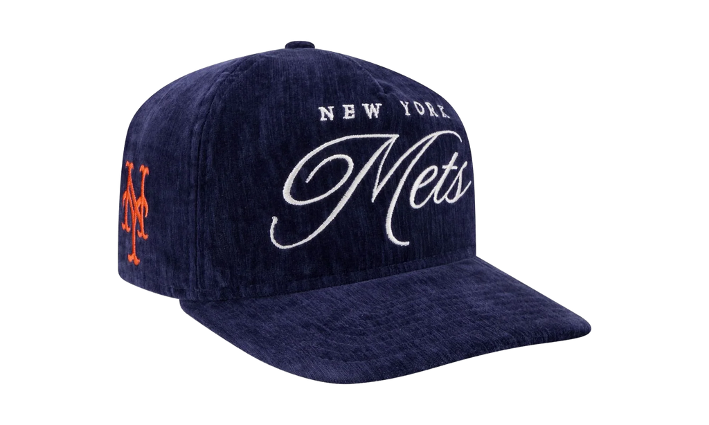 9TWENTY New York Mets Team Script Snapback Hat "Blue - Velvet" NE218
