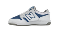 480 "White Royal Blue Suede" BB480LRB