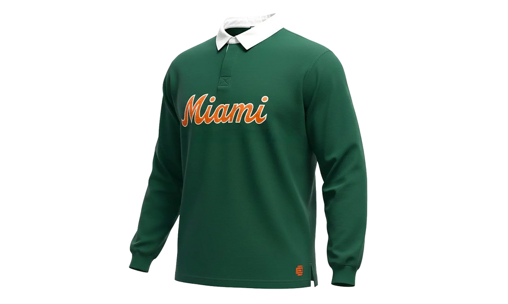 EE RUGBY CORE POLO "MIAMI - Green/Orange" EE741